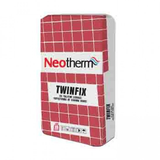 Neotherm Twinfix Isı Yalıtım Levhası Yapıştırma ve Sıvama Harcı(elyaflı)
